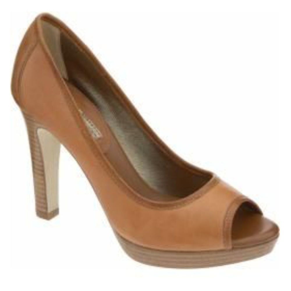 Banana Republic Lyons Leather Open Toe Pumps